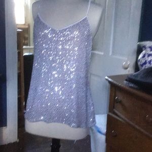 Sequin Spaghetti Camisole Tank Top